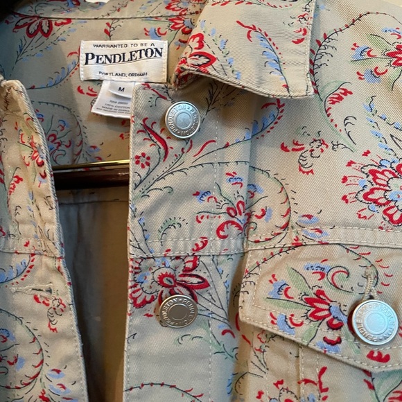Pendleton Women’s Vintage Denim Jacket, Floral print size M - Picture 11 of 14